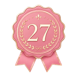 27年の指導歴を表すメダル