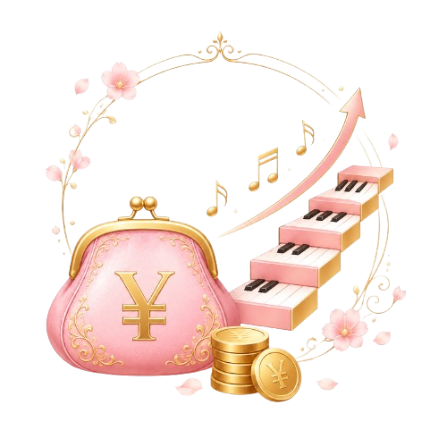 月謝一律を表す財布