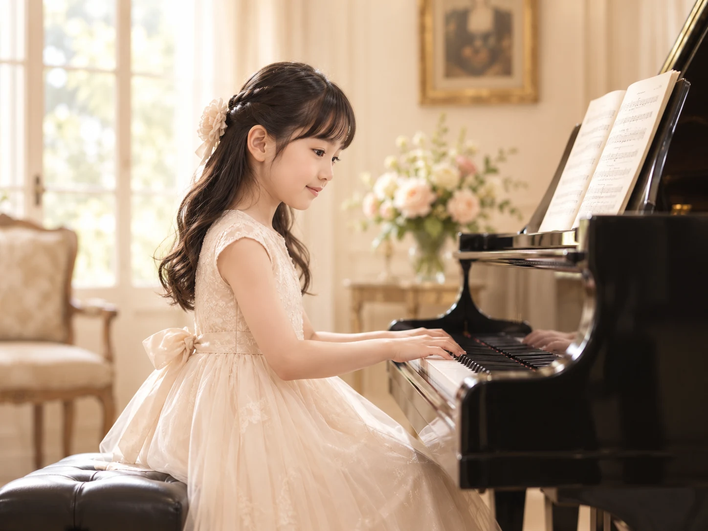 ピアノを弾くお子さまのイメージ