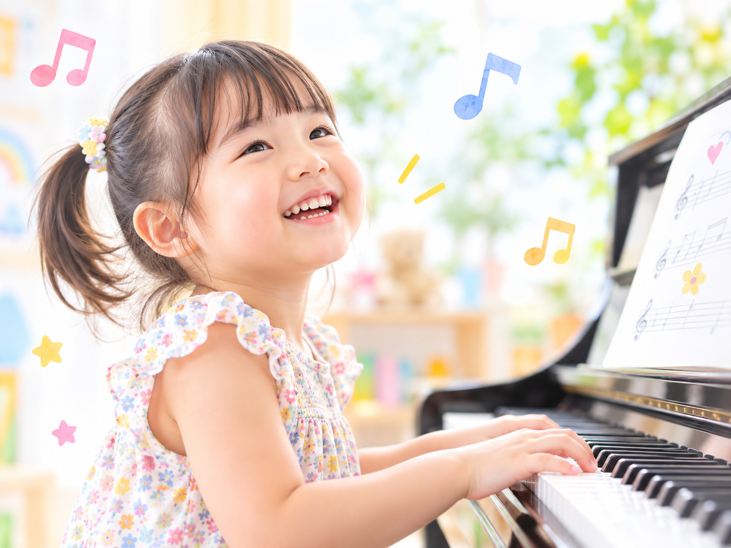 ピアノの音を楽しむイメージ